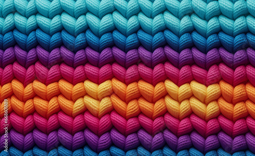 Rainbow colors knitted fabric  seamless pixel perfect pattern texture.