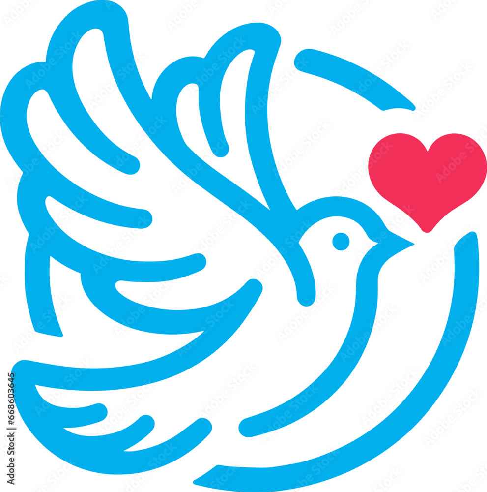 Naklejka premium Charity Social Organization Logo