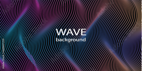 lines wave Technology abstract lines on white background. Undulate Grey Wave Swirl, frequency sound wave, twisted curve lines with blend effect abstract vektor colorful