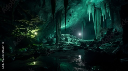 dark cave in the cave © jirasin