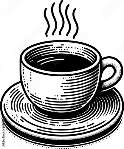 Coffee or Tea Cup Handdrawn