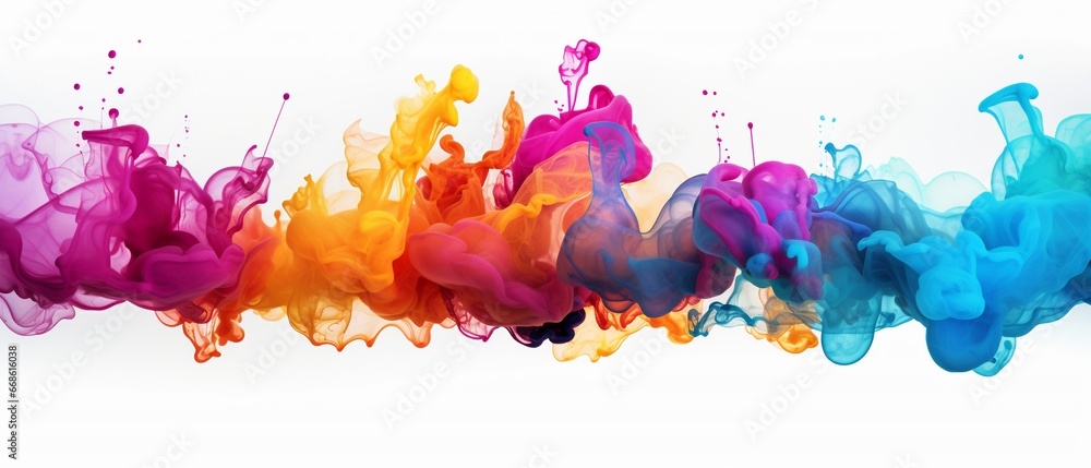 Vibrant Watercolor Splash Banner