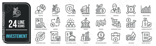 Analysis thin line icons. Editable stroke. For website marketing design, logo, app, template, ui, etc. Vector illustration.