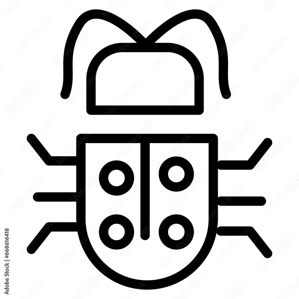 Obraz premium bug line