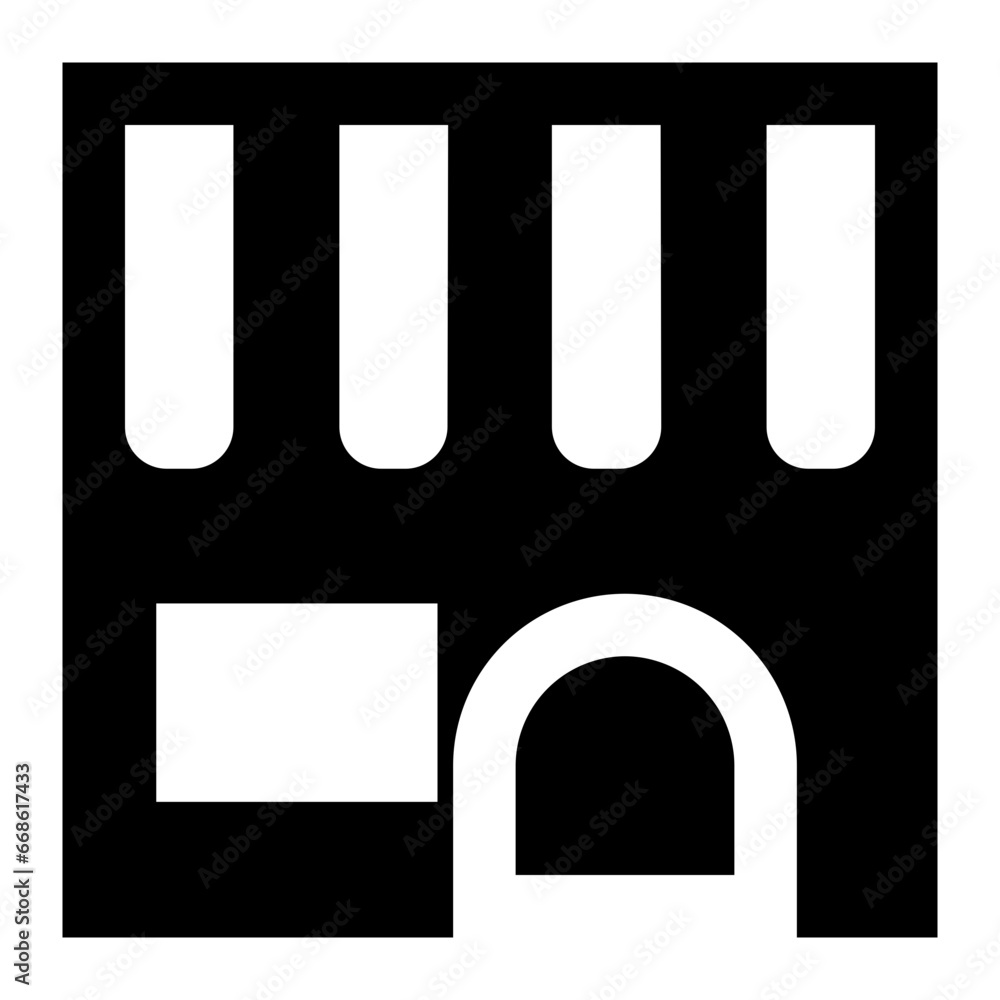 store icon vector. glyph style design Vector illustration. can be used for mobile app, ui and website store icon vector. glyph style design Vector illustration. can be used for mobile app, ui and website