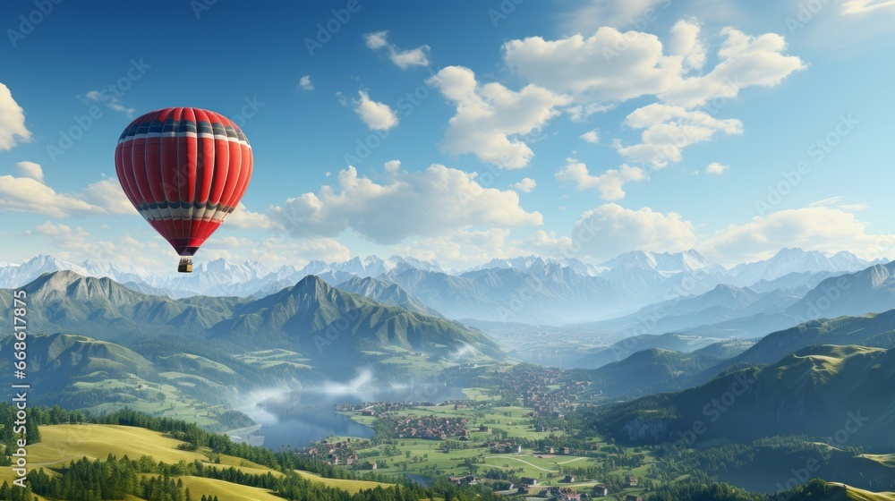 Simulating the idea of alternate realities background. Generative AI.