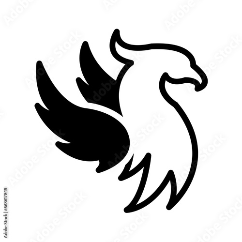 solid black icon for Phoenix