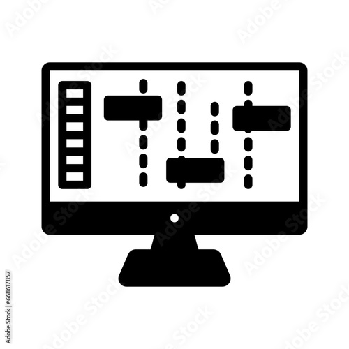 solid black icon for Sound mixer