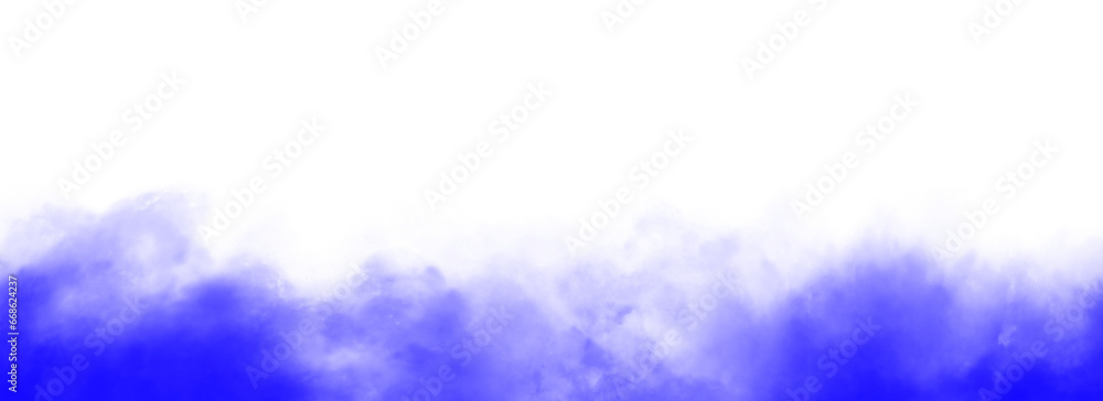 Colorful smoke. Misty fog effect texture overlays for text or space.  Isolated transparent background