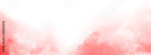 Colorful smoke. Misty fog effect texture overlays for text or space.  Isolated transparent background