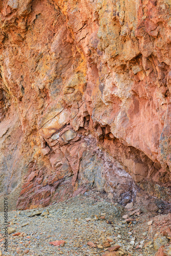 Volcanic rocks, Ignimbrite with Jarosite and Goethite in Almeria