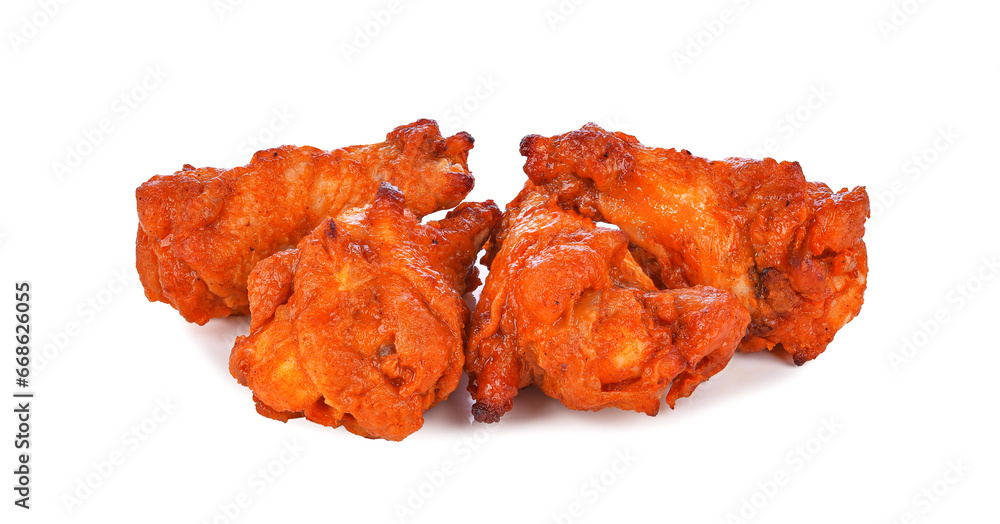 Barbecue chicken wings isolated on transparent background. PNG Barbecue chicken wings isolated on transparent background. PNG