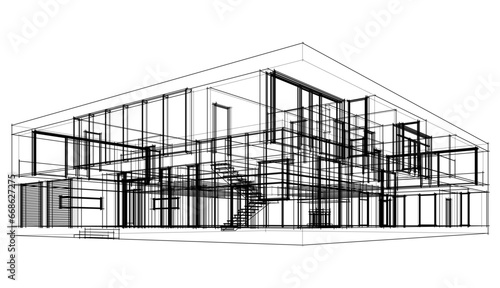 3d model of a house