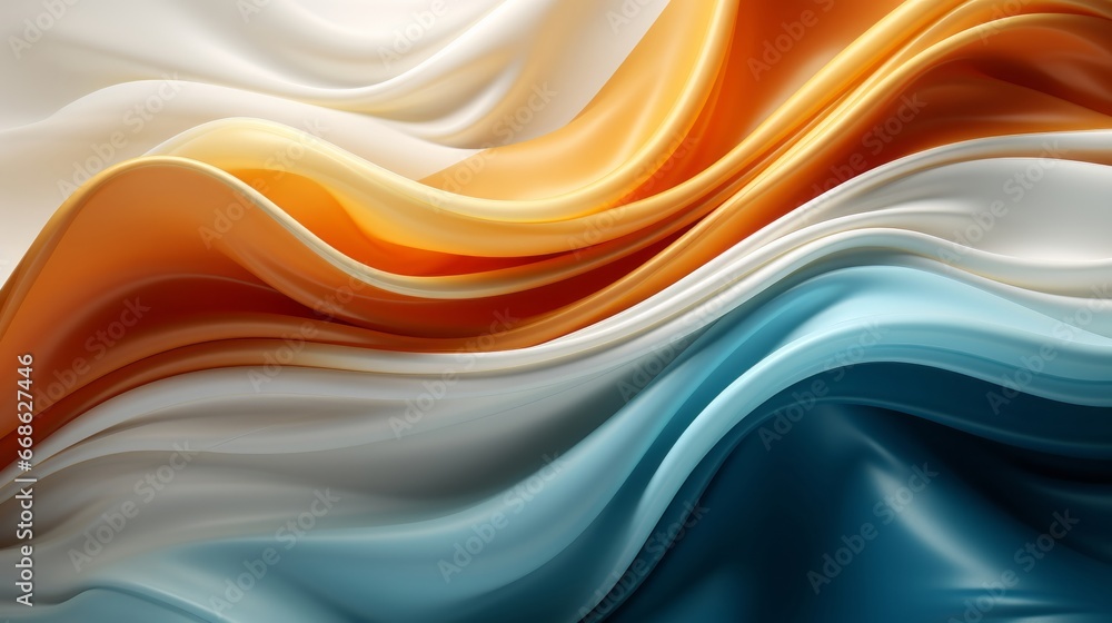 Abstract background in blue. golden and white. Generative AI. Abstract background in blue. golden and white. Generative AI.