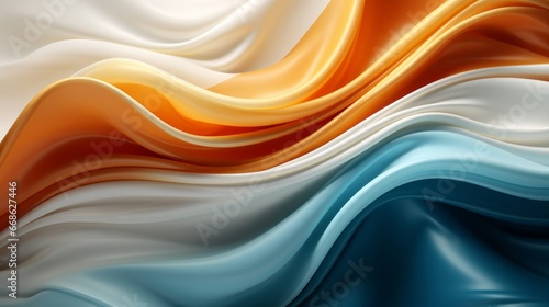 Abstract background in blue. golden and white. Generative AI.