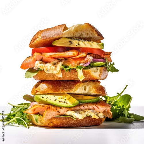 Bagel Sandwiches w Salmon