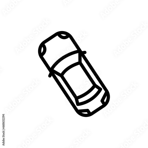 Car icon. Element of transport view from above. One of the collections for website design and development, app development mobile concept. Premium icon on white background