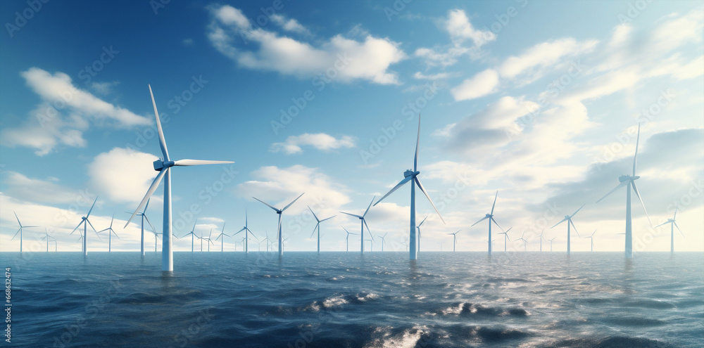 Sea electricity wind renewable windmill turbine energy