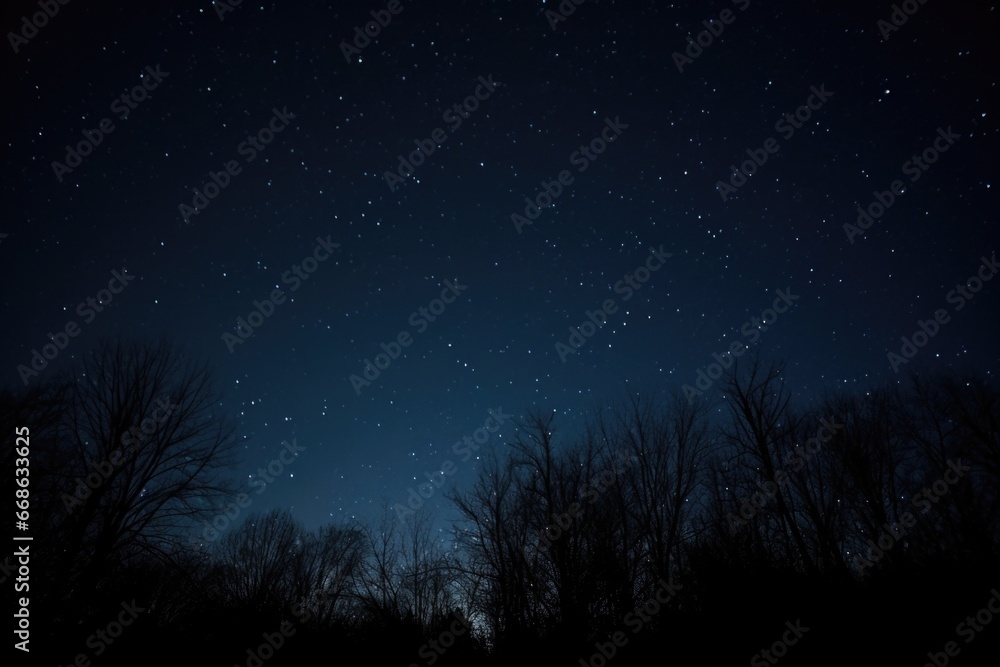a starless black night sky