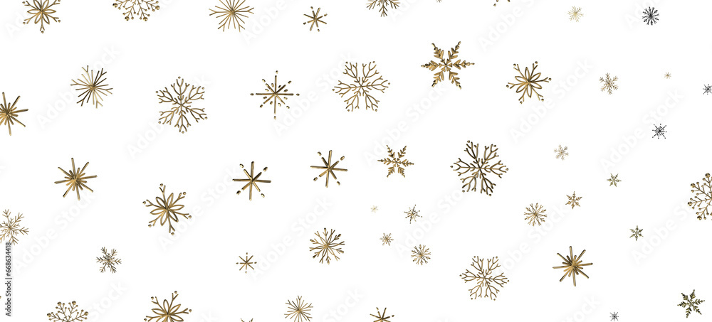 custom made wallpaper toronto digitalSnowflake Ballet: Exquisite 3D Illustration of Descending Festive Snowflakes in Motion