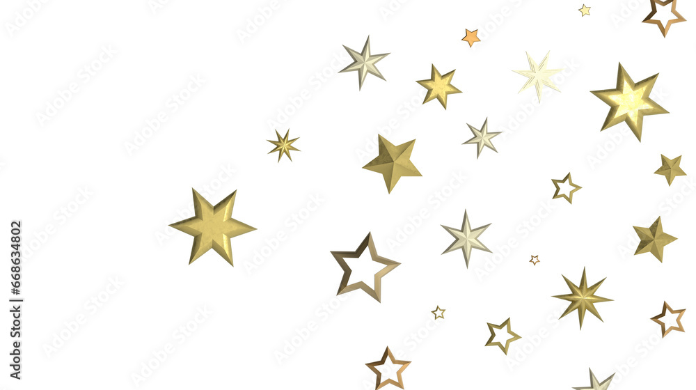 Festive Celestial Cascade: Mesmerizing 3D Illustration of Descending Christmas Stars Festive Celestial Cascade: Mesmerizing 3D Illustration of Descending Christmas Stars