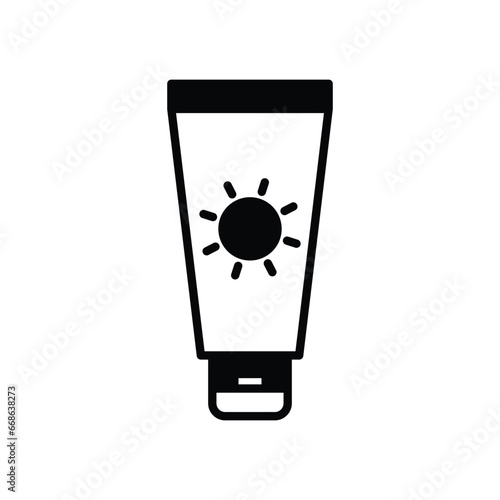 Sunscreen icon. Suitable for Web Page, Mobile App, UI, UX and GUI design.
