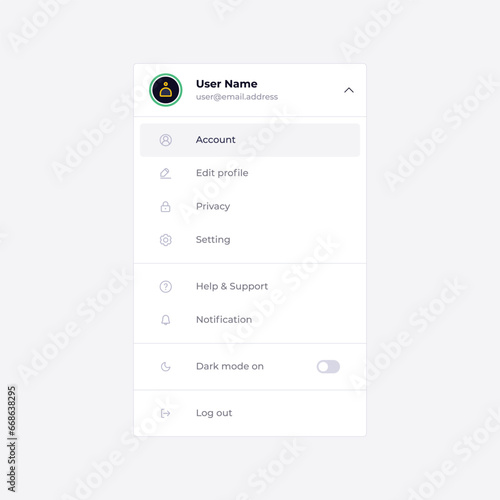 Platform website homepage mobile dropdown menu UI design