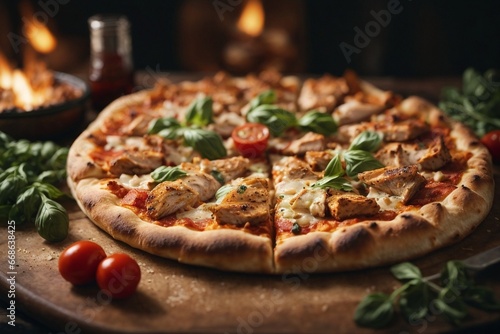 Photo of chicken pizza