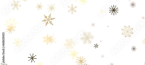 Frosty Snowfall: Mesmeric 3D Illustration Depicting Descending Holiday Snowflakes