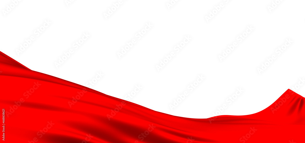3d render of abstract red cloth falling. 3d render of abstract red cloth falling.