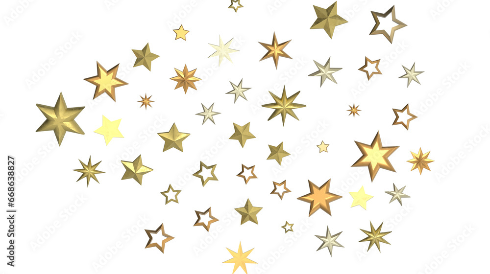 Golden Stardust Cascades in Mesmerizing 3D Rain Illustration Golden Stardust Cascades in Mesmerizing 3D Rain Illustration