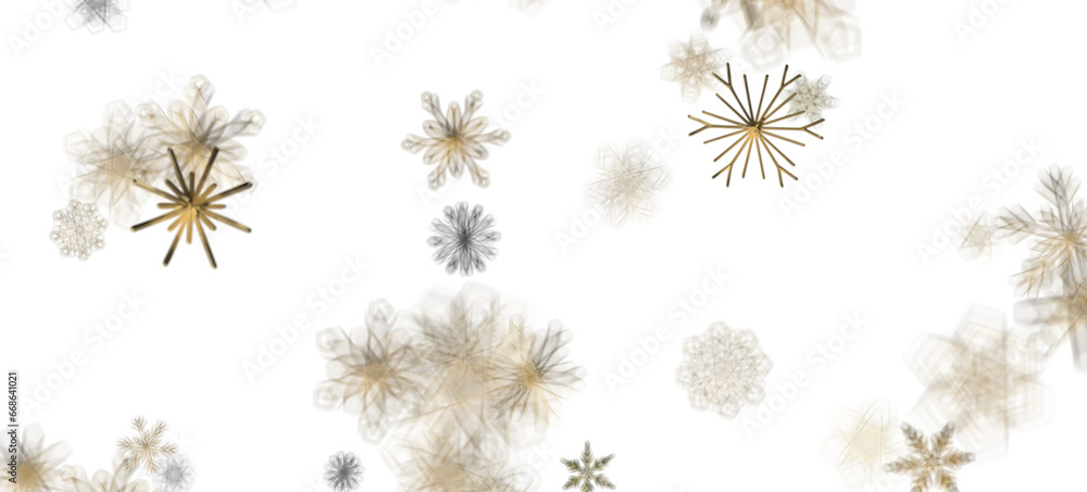 Dancing Snowflakes: Enthralling 3D Illustration of Falling Christmas Snow Crystals Dancing Snowflakes: Enthralling 3D Illustration of Falling Christmas Snow Crystals