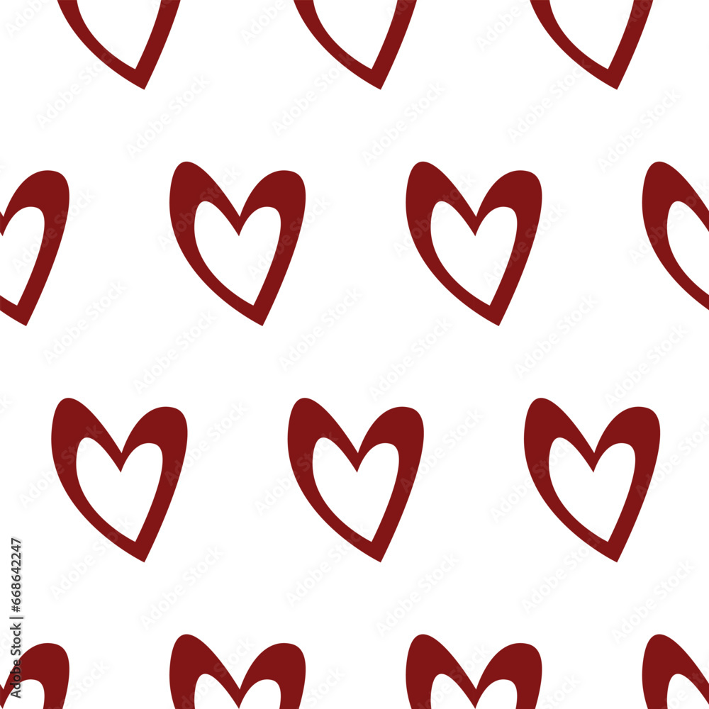 Seamless pattern with hearts. Package design. Seamless pattern with hearts. Package design.