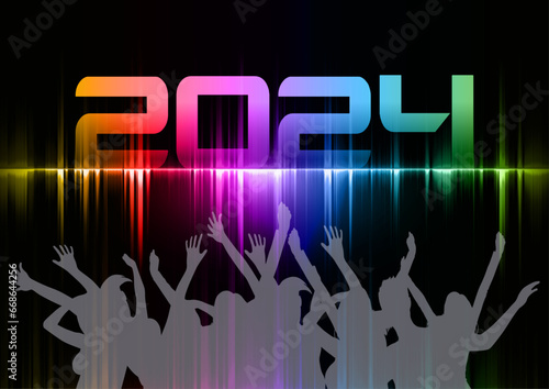 2024 Silvester-Neujahrs-Party - Event-Flyer