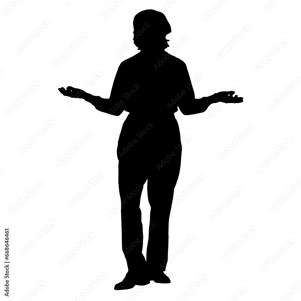 People silhouette overlay. Shape and shapes. Graphic resource and backdrop. PNG