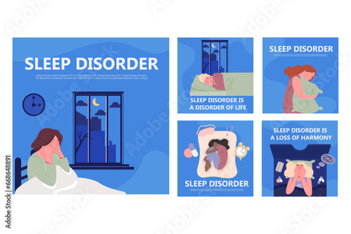 Sleep disorder social media collection. Instagram posts