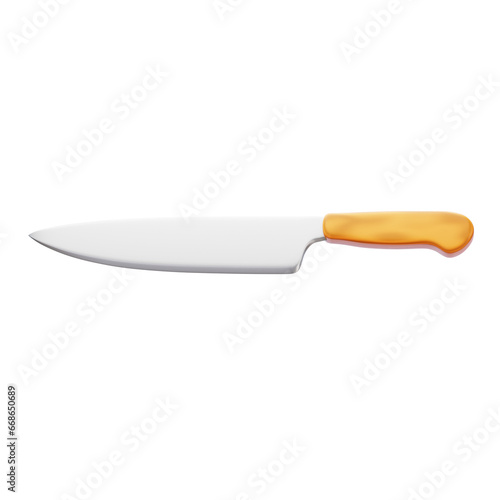 kitchen knife isolated on white