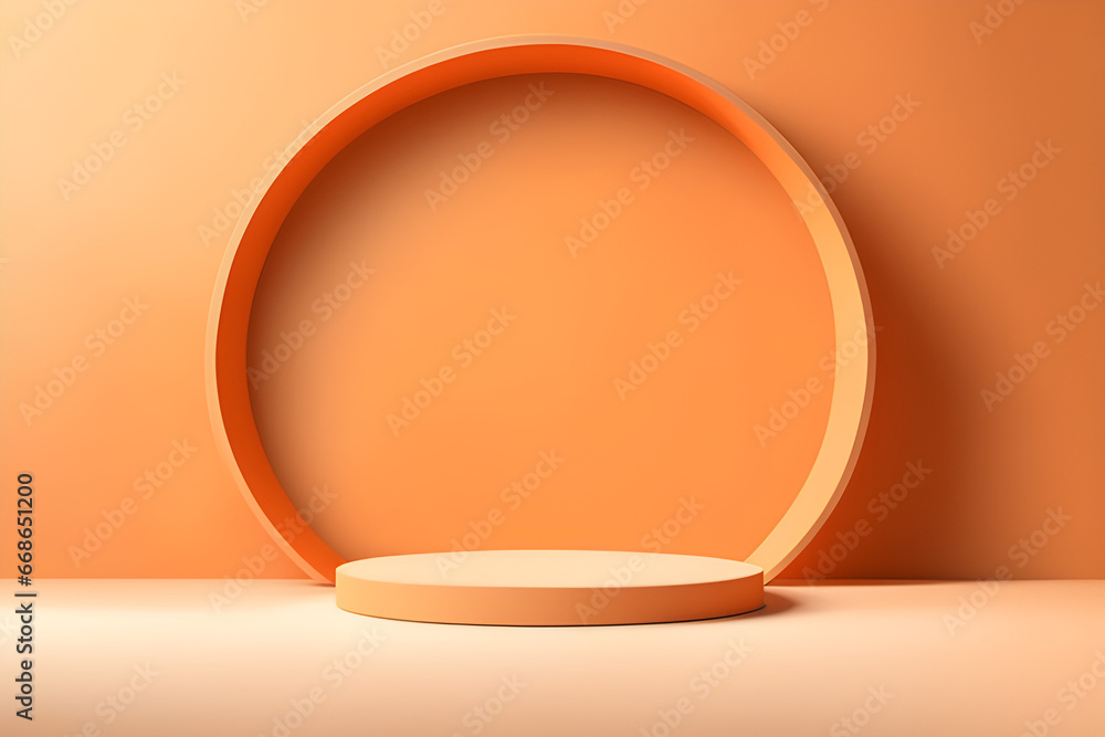 A sleek and abstract light orange background designed for product presentations A sleek and abstract light orange background designed for product presentations