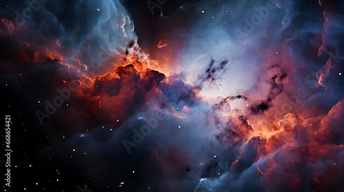 Planets and galaxy  cosmos  physical cosmology  science fiction wallpaper. Beauty of deep space  Generated With Ai.