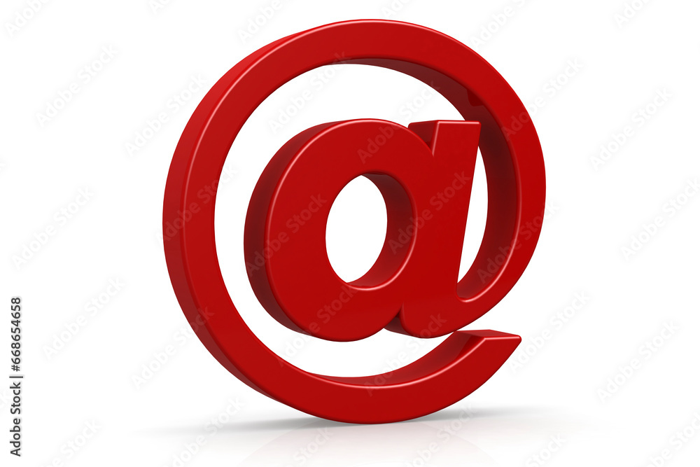 Red Alpha symbol isolated on white background Red Alpha symbol isolated on white background