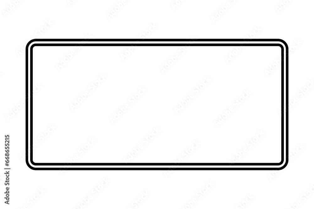 Rectangular frame icon with copy space. Vector. Rectangular frame icon with copy space. Vector.