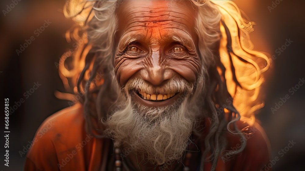 A person from India expressing a genuine and transparent smile, reflecting the importance of simple things, Generative AI. A person from India expressing a genuine and transparent smile, reflecting the importance of simple things, Generative AI.