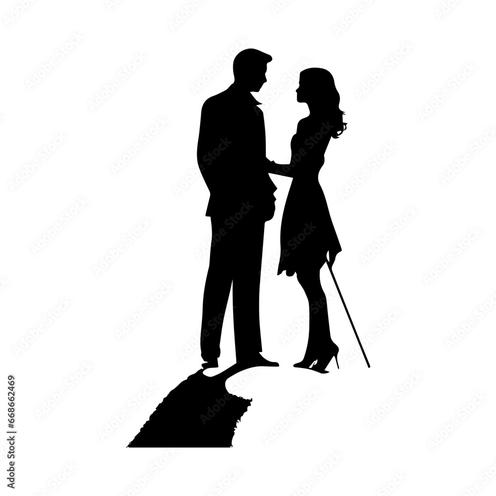 Couple People, art vector silhouette design, Couple dancing silhouette black filled vector Illustration. Couple People, art vector silhouette design, Couple dancing silhouette black filled vector Illustration.