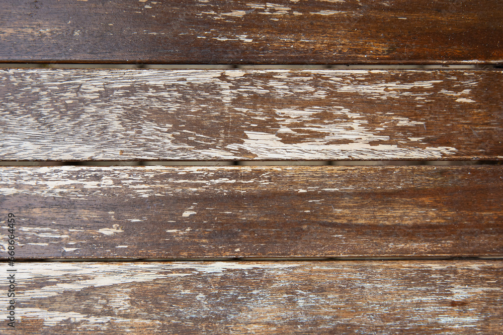 Naklejka premium rough old brown wood boards texture background