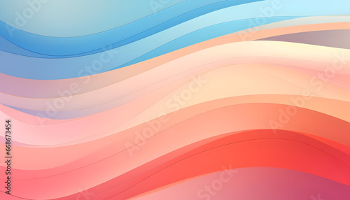 Abstract lines curve,vintage,colorful gradient background. 