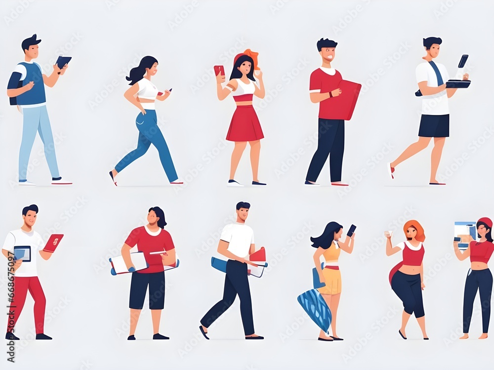set of people set of people