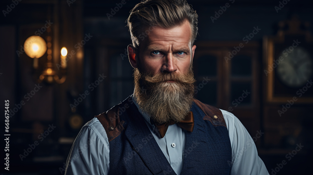 portrait of a man barber portrait of a man barber