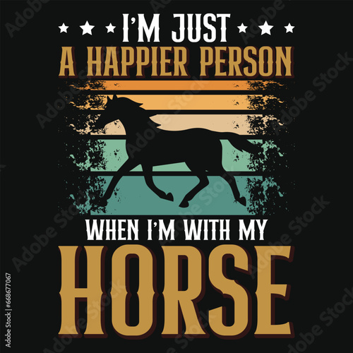 Best awesome horse riding or horse racing typography vintage graphics tshirt design