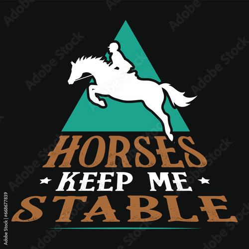 Best awesome horse riding or horse racing typography vintage graphics tshirt design