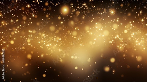 Beautiful golden background with stars